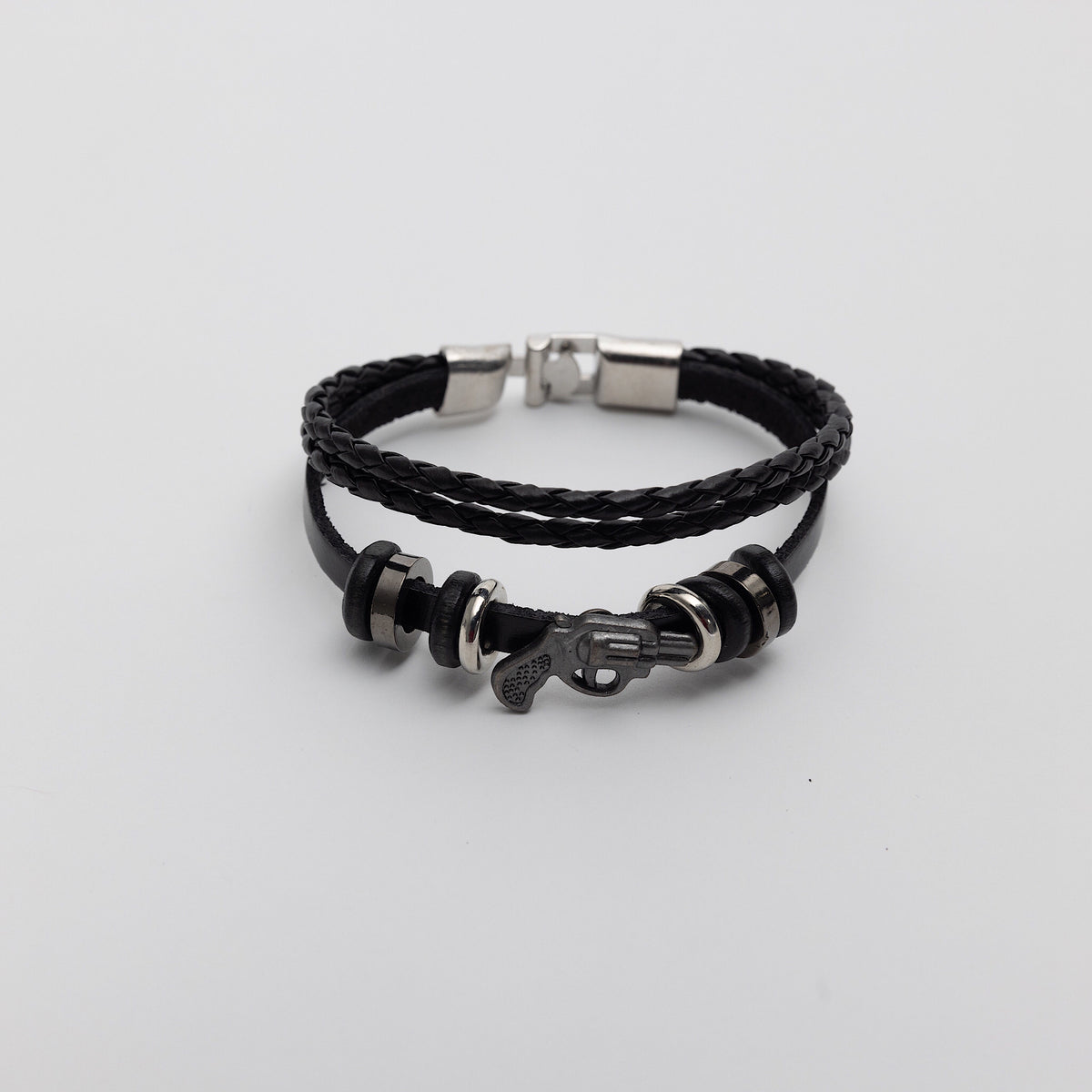 Pistol Leather Bracelet