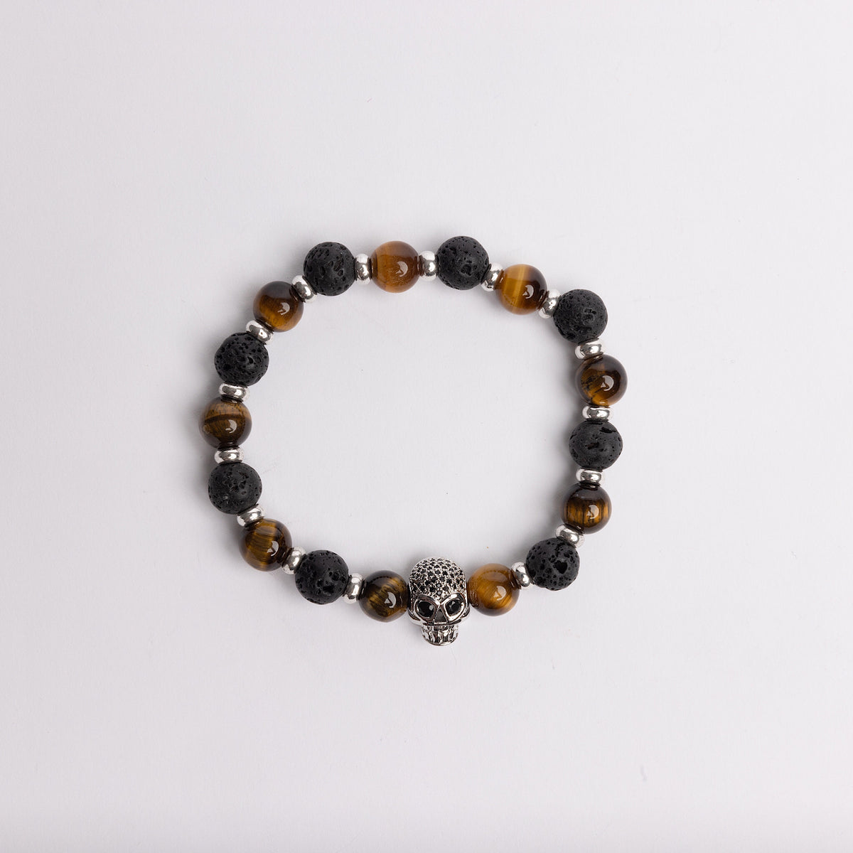 Beaded Skull Bracelet