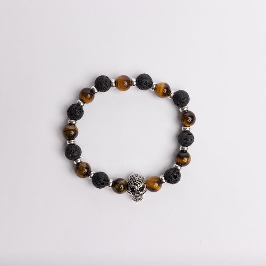 Beaded Skull Bracelet
