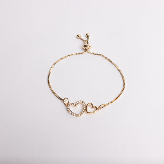 Double Heart Bracelet