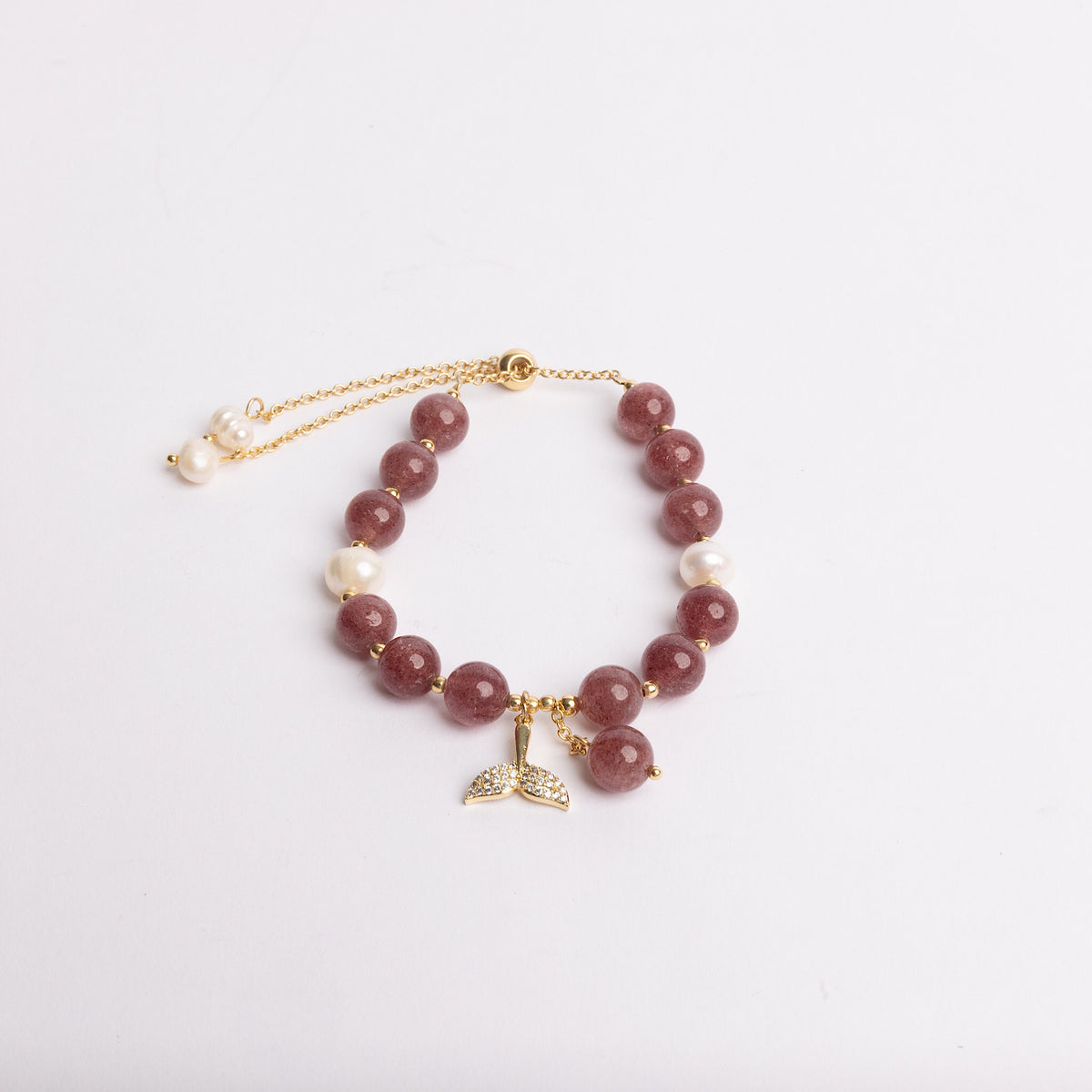 Fish Tail Pearl Imintation Bracelet
