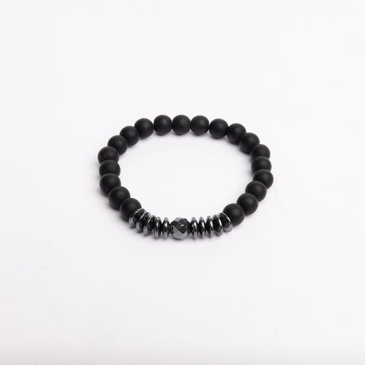 Black Stoned Bracelet (3pc.)